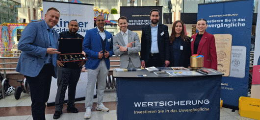 Das Goldteam: v.l.r. S. Mündelein, T. Polloczek, R. Sicharam, T.Weigel, P. Lang, H.B. Mansour, K. Junker